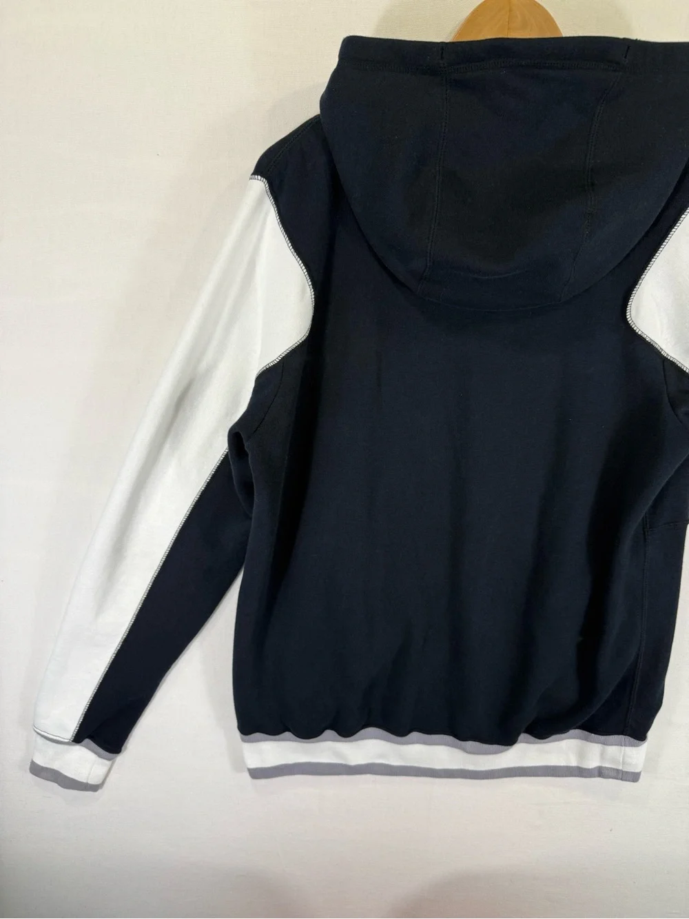 Jordan Black and White Hooded Varsity Jacket